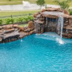 Large grotto and rockwall